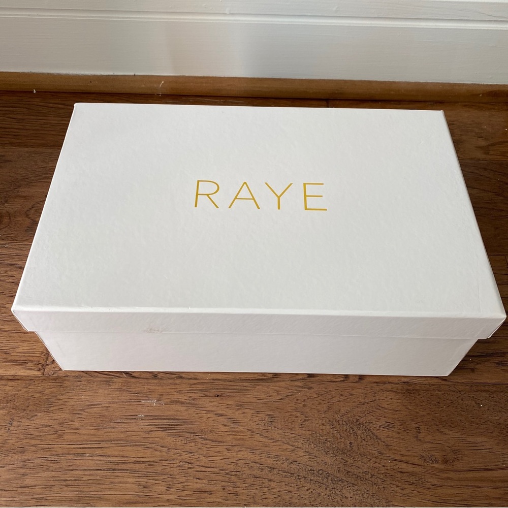 RAYE Authentic White Empty Designer Shoe Box New